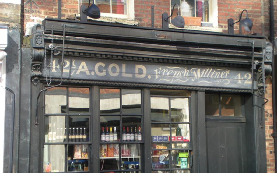 Built in 1780, this food shop at 42 Brushfield Street, near the Spitalfields Market, still bears the name and sign from its 1880s ownership.