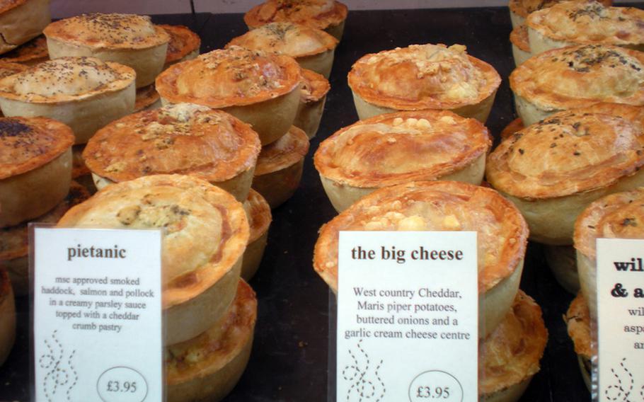 You can try a contemporary rendition or two of that ultimate British specialty, the pie, at  Borough Market, known for the variety and quality of its food items.