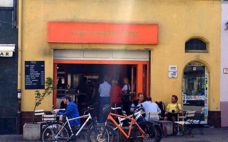 Vegi Voodoo King is a small, but popular, falafel restaurant in Stuttgart, Germany.