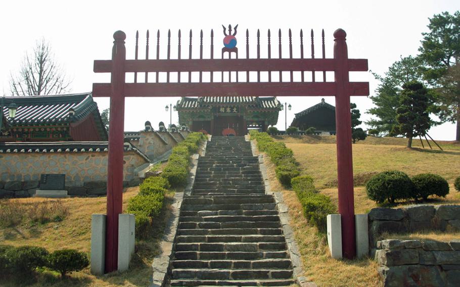 Ron Roman/Special to Stars and StripesSambongjip Memorial Hall, a free tourist site accessible from the Buraksan hiking trail, houses ancient printing woodblocks.