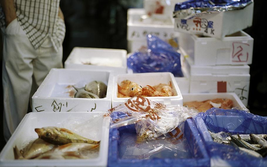 Not all the fish for sale at Tsukiji's inner market are 100-pound behemoths. The 900 wholesalers in the inner market handle more than 2,400 metric tons of seafood every day.