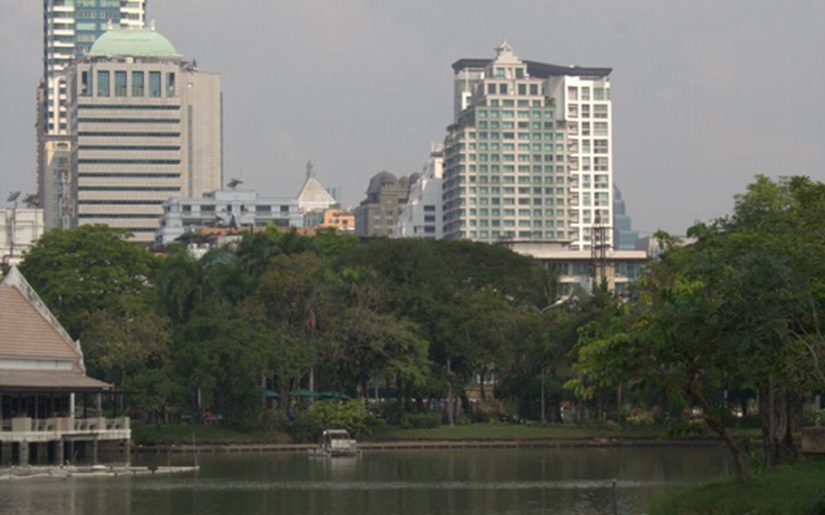 Lumphini Park offers a downtown to relax and escape from the surrounding Bangkok hubbub.