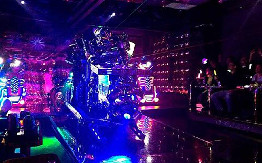 You never know what to expect next at the Robot Restaurant, located in the heart of Tokyo's Kabuchiko district.