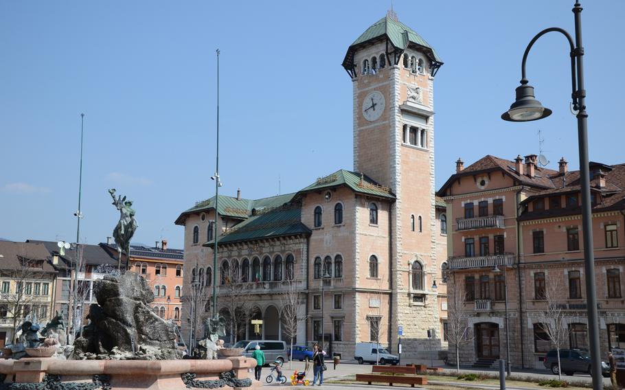 The city hall in Asiago, Italy, displays the time for all to see. The town is known worldwide for Asiago cheese, but has considerably more to recommend it.