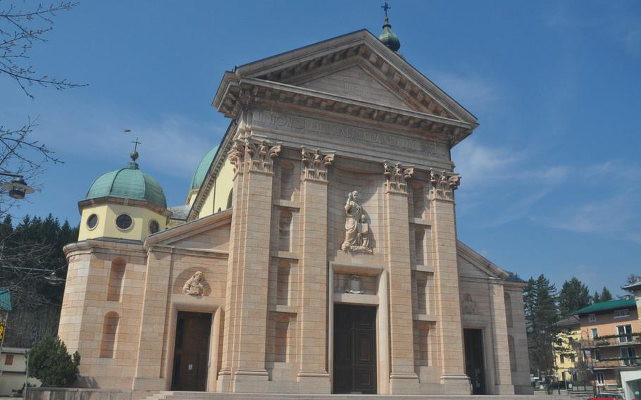 The Cathedral of Saint Matthew was reopened in 1926 after its destruction during World War I and can be found at the center of Asiago, Italy. The cathedral dates as far back as 1393 and was built with red marble from areas surrounding Asiago.