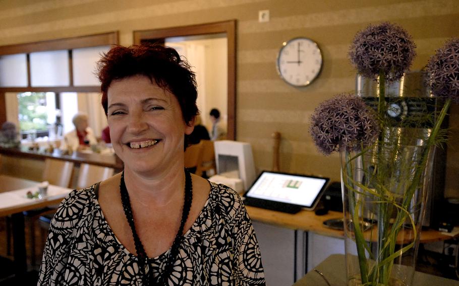 Sabine Riefler always greets her customers at Krossis in Schopp, Germany, with a smile. She makes a point of getting to know them.

Jennifer H. Svan/Stars and Stripes