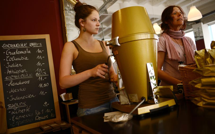 Marlene Bebensee, left, helped her mother, Stephanie Bebensee, run the counter on a recent summer day.