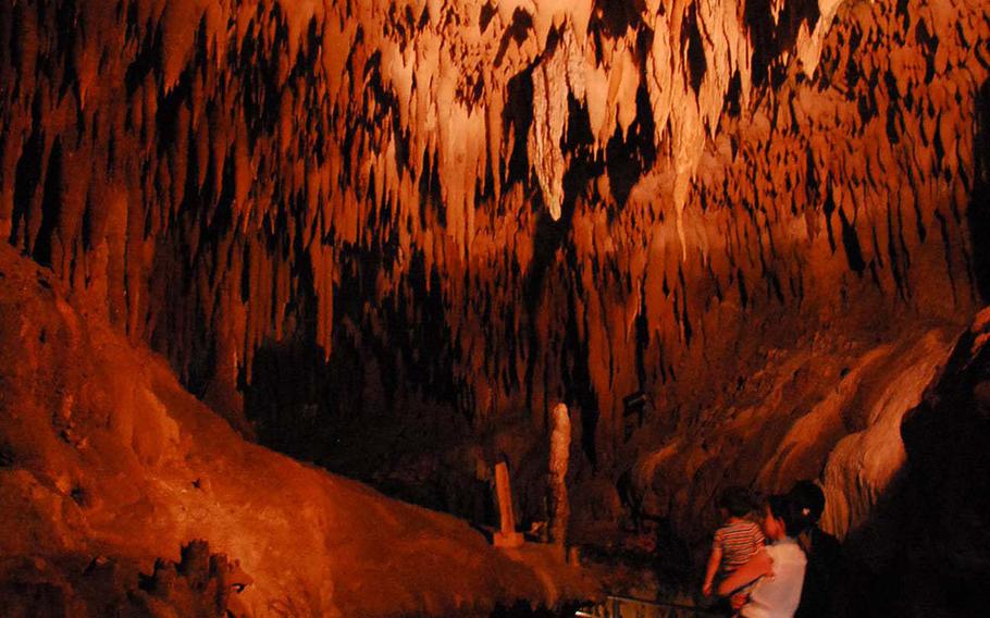Okinawa World is home to a cave system that is over three miles long. A segment including large caverns and streams is open to the public.