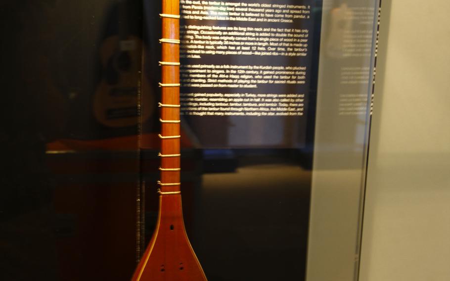 The two-stringed tanbur dates back at least 3,000 years on the African continent, and the Indian sitar is believed to have evolved from it.