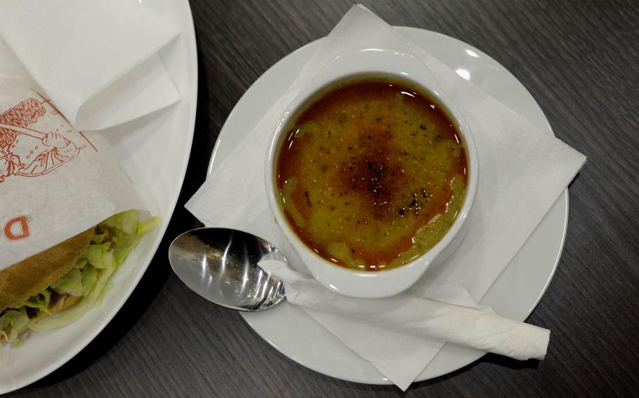 Add a bowl red lentil soup to a doener sandwich and you've got a real meal. The red lentil soup at the Istanbul Kebap Haus in Kaiserslautern is among the best this author has ever tried.