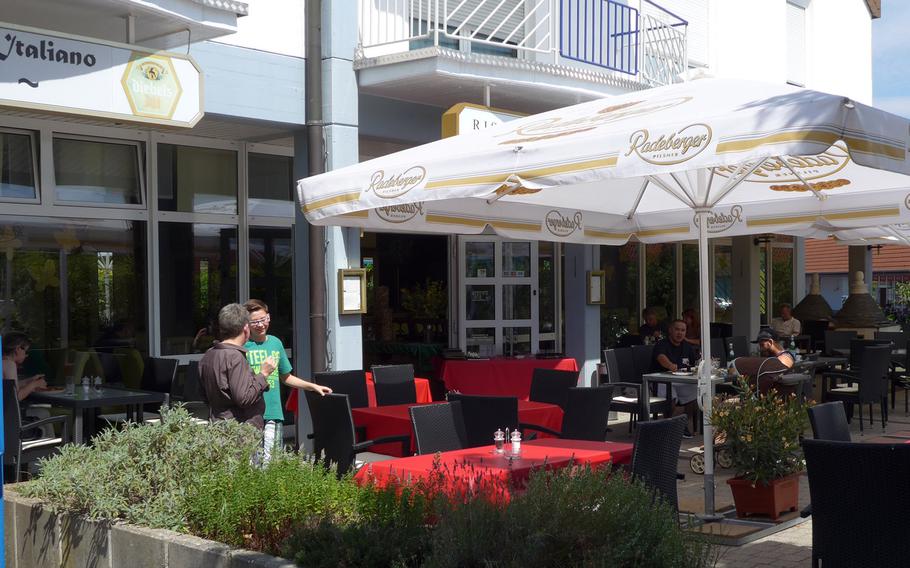 I Trulli, an Italian restaurant in Ramstein, Germany, has a nice big terrace for al fresco dining when the weather is good.