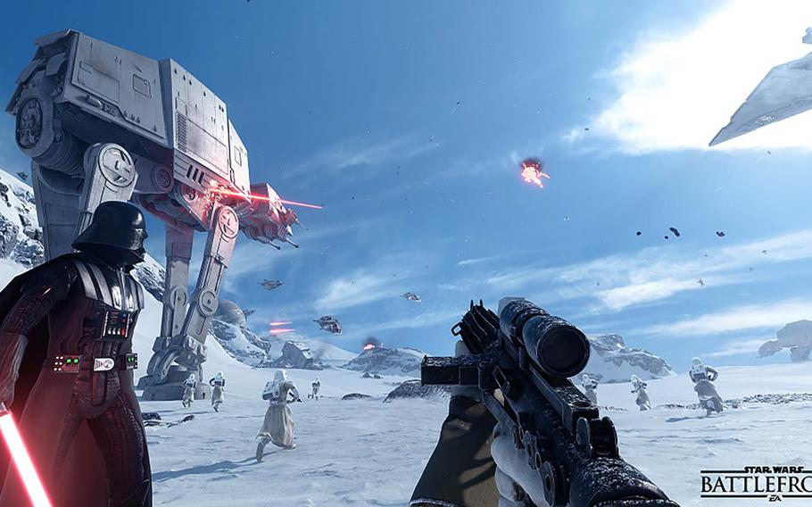 Currently, "Star Wars Battlefront" features the characters and settings of the three original films — Luke Skywalker, Darth Vader and the rest. However, EA promises to add characters, gear and locations from the new flick in upcoming downloadable content.