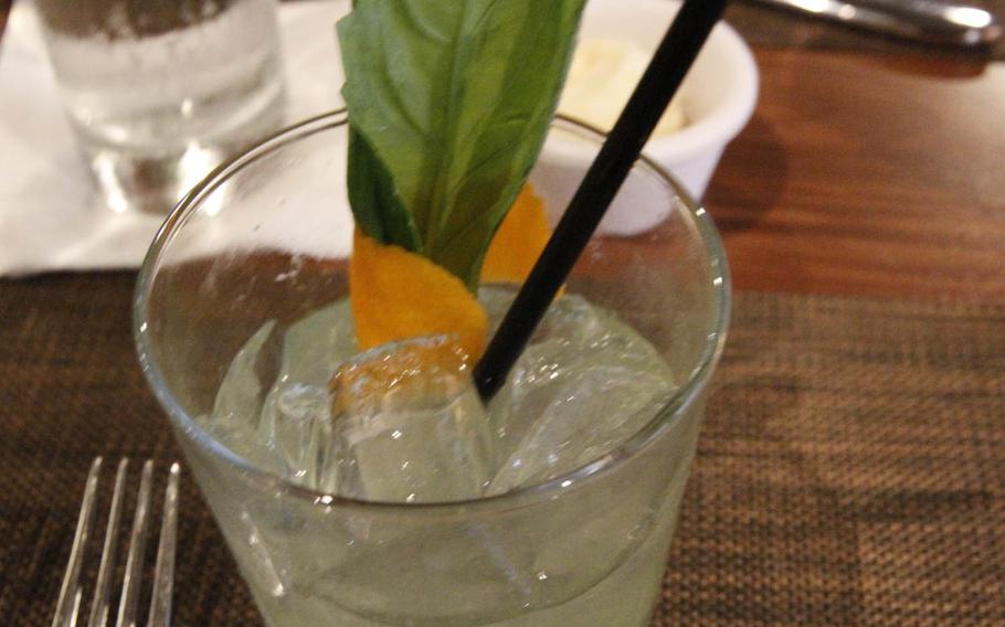 Gin basil gimlet at Top of Waikiki in downtown Honolulu.