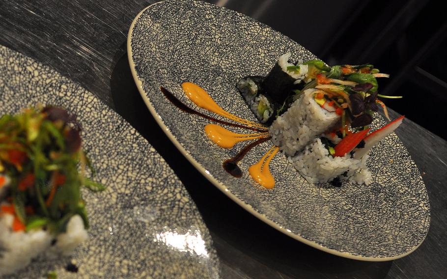 Sushi is prepared like a work of art, say staffers at Mr. Lian in Einsiedlerhof, Germany.