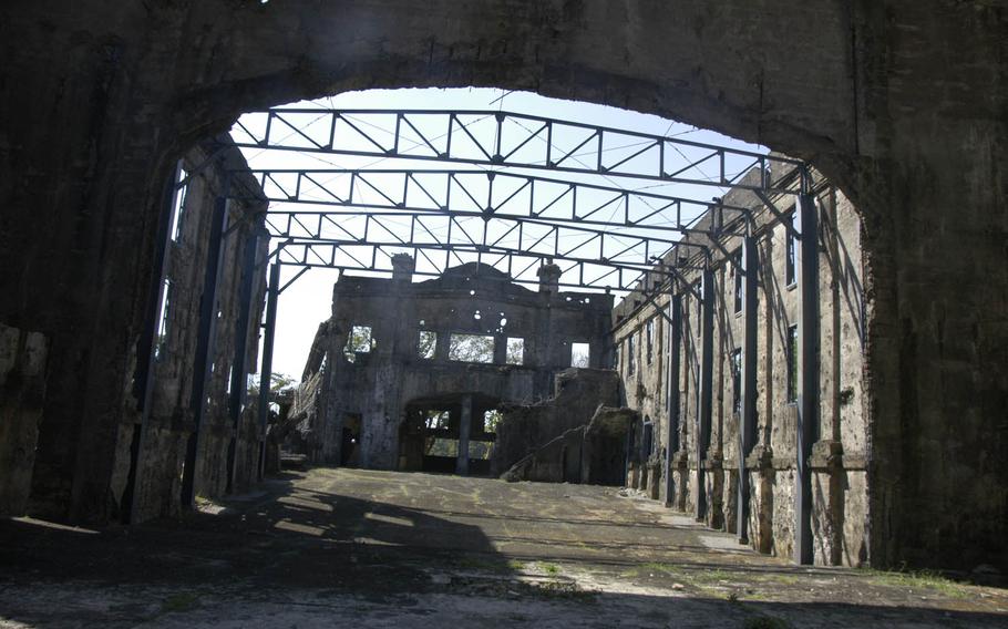 U.S. personnel stationed on Corregidor watched Hollywood films inside this theater before World War II. The last movie that played here, according to guides, was "Gone with the Wind."