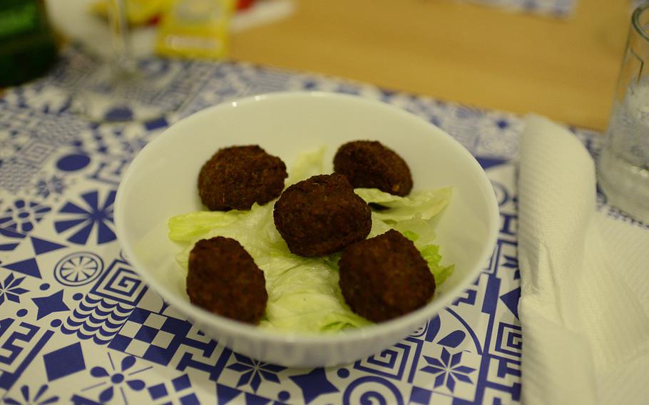 "Kefte," or spiced meatballs, are one of the appetizers at La Piteria di Mykonos.