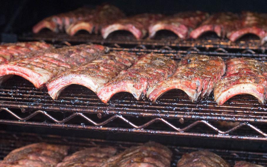 The pork ribs at Boogie?s BBQ in Nuremberg, Germany, are seasoned and smoked daily. They?re also one of the main reasons to visit the restaurant.