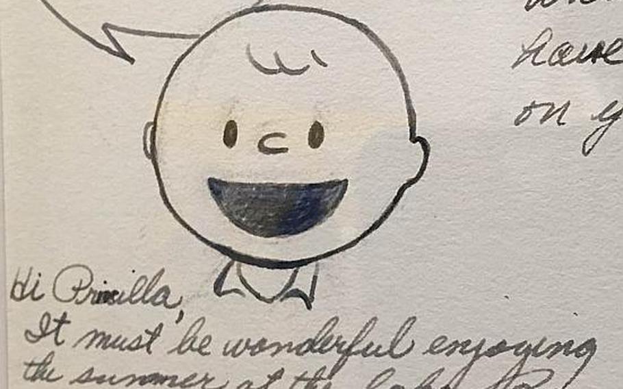 A personal correspondence written by "Peanuts" creator Charles Schulz is on display at the Snoopy Museum Tokyo. The temporary museum opened in Roppongi on April 23, 2016, and will feature revolving exhibits over the next two and a half years.