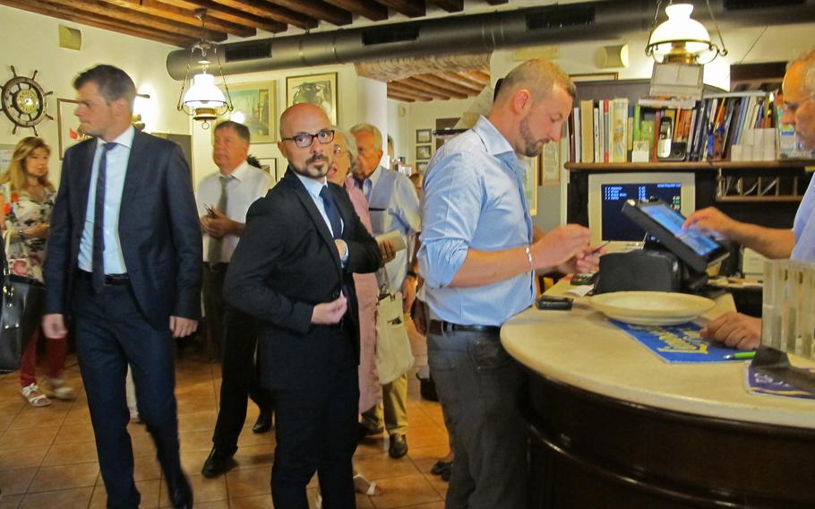 Diners at Righetti self-service restaurant in Vicenza pay on the honor system, after telling the cashier what they had.