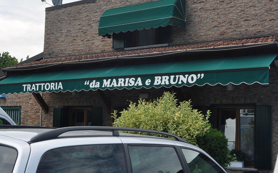 Trattoria da Marisa e Bruno is located on a side street about a block away from the main road that most Americans who live west of Aviano Air Base use to commute.