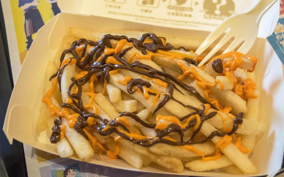 McDonald's Japan is offering a new seasonal treat: Halloween Choco Potato. Imagine the fast-food giant's classic, delectable fries slathered in pumpkin and chocolate sauces, giving them a Halloween-themed punch.
