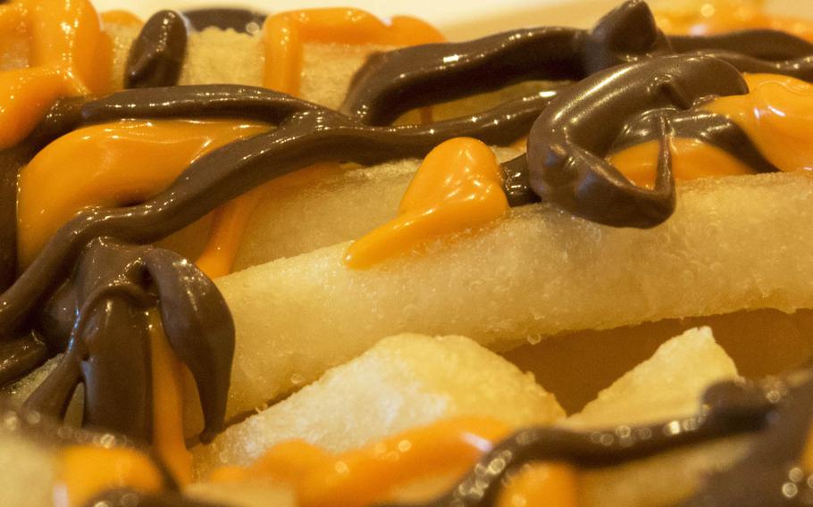 Halloween McChoco Potato retails for 330 yen (about $3.30); or for an extra 60 yen when added to a combo meal.