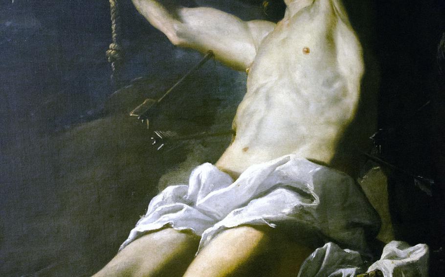 "St. Sebastian," by mid-17th century Italian artist Mattia Preti, depicts the martyrdom of the early Christian saint. It's one of dozens of Italian Baroque paintings on display at Museum Wiesbaden, in Wiesbaden, Germany, until February 2017.