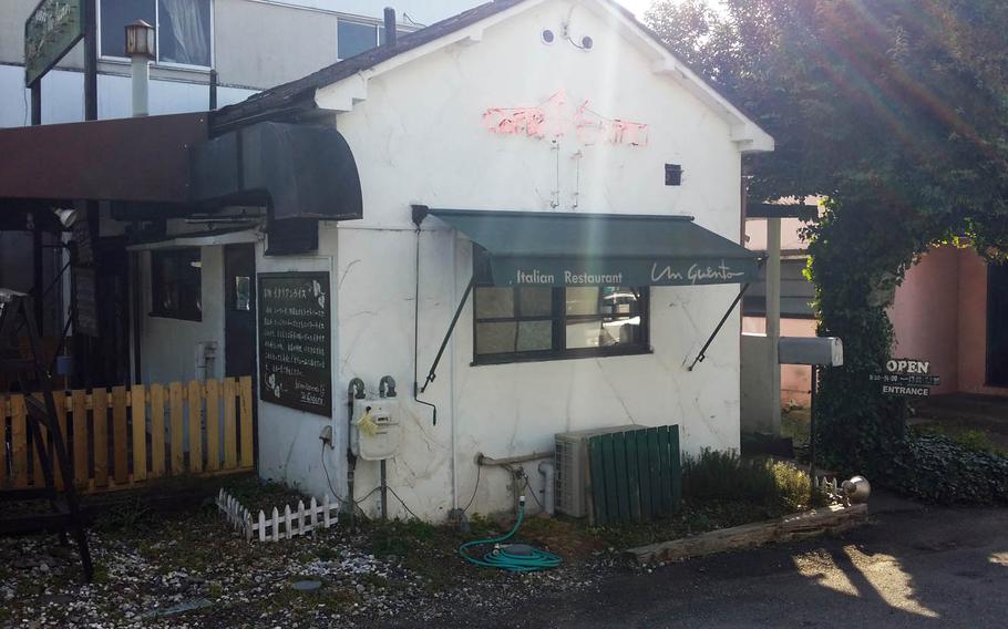 Un Quinto, a tiny Italian restaurant only a short walk from the main gate at Yokota Air Base, Japan, seats only 28, and 10 of those are on an outdoor terrace. The w