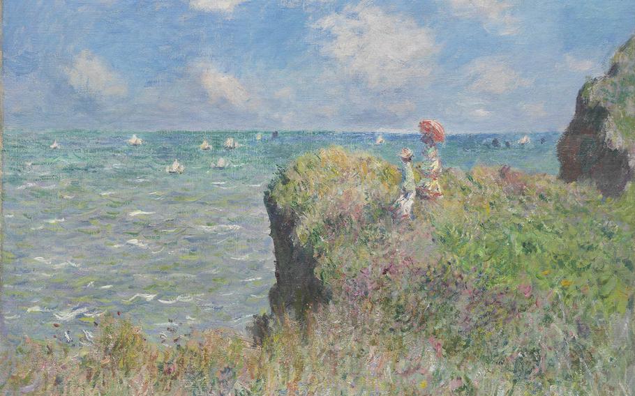 Claude Monet's "Cliff Walk at Pourville," on loan from the Art Institute of Chicago, is one of dozens of works on display at the Museo di Santa Caterina in Treviso, Italy.  

Courtesy of Museo di Santa Caterina