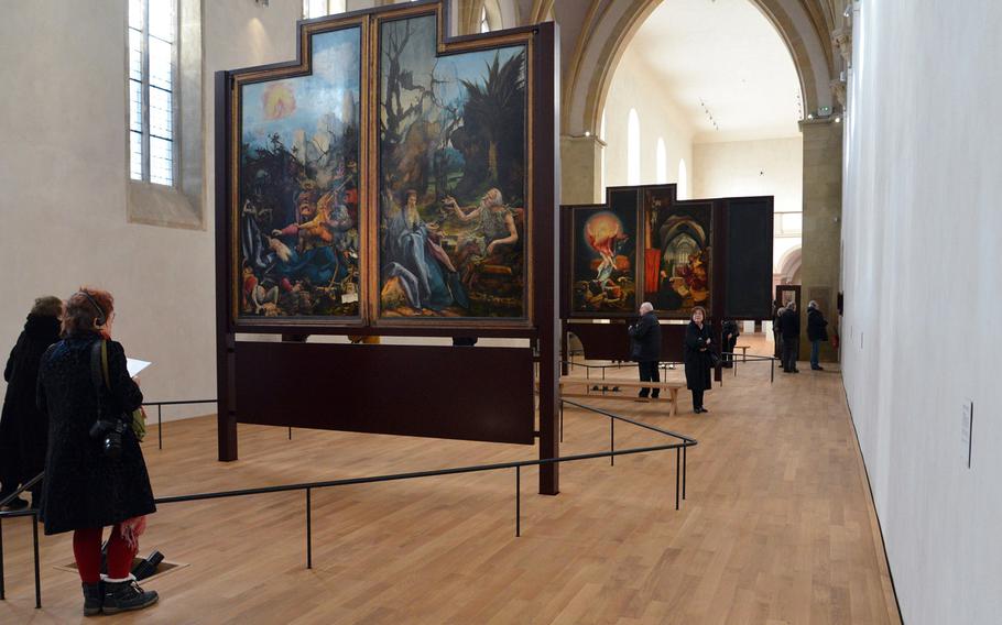 The Isenheim Altarpiece by Mathis Gruenewald is a masterpiece of 16th-century art and is the centerpiece of the Unterlinden Museum in Colmar, France.