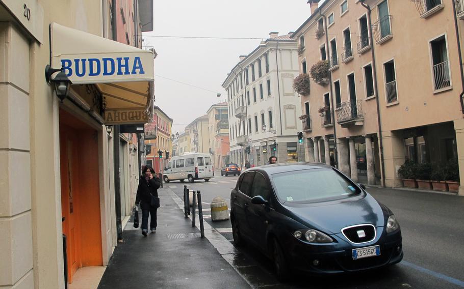Buddha Restaurant in Vicenza is surprisingly spacious inside.