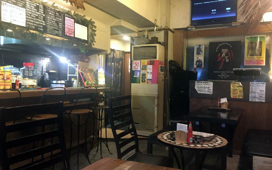 Good Wood Terrace in Tokyo's Shibuya district features a cozy atmosphere and Reggae music.
