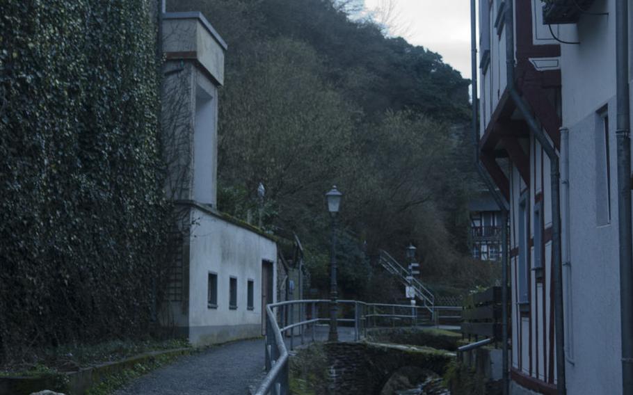 A stream runs through the picturesque town of Bacharach. With a population of less than 2,000, Bacharach is a bit of a hidden gem in the Rhine gorge region.