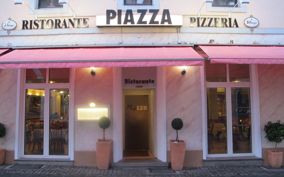 Pizzeria La Piazza in Kaiserslautern, Germany, is open for lunch and dinner seven days a week, differing from many of the area's Italian restaurants that close on Mondays and/or Tuesdays.