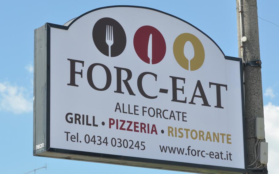 Forc-Eat is only a five-minute drive from the main gate at Aviano Air Base, Italy, and one of the few places someone can out for a weekday lunch in about an hour's time.