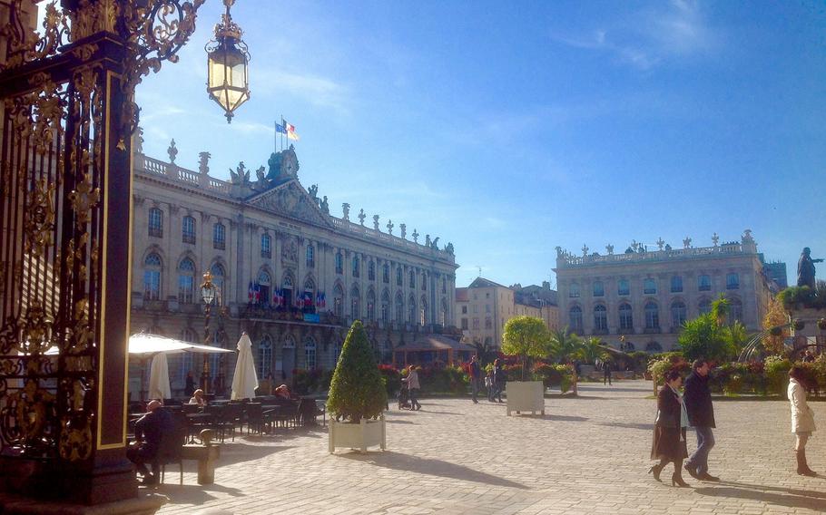 Nancy's City Hall (left) is located on Place Stanislas, considered one of the most beautiful and ornate squares in the world.