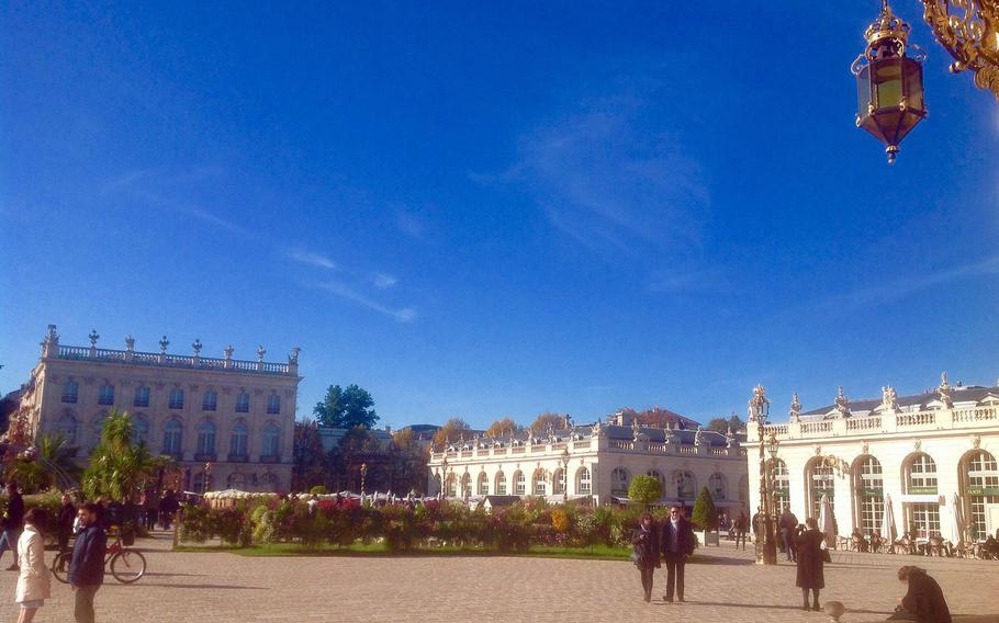 Another view of Nancy's famous Place Stanislas, with the Fine Arts Museum at the far end.