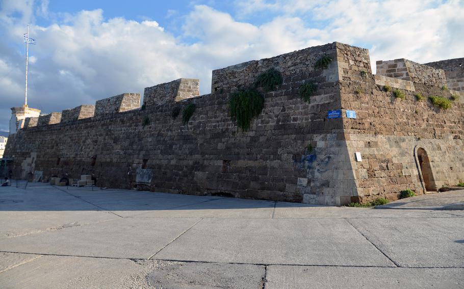 The ramparts of the 17th century Firka fortress guards the entrance to Chania, Crete's Old Harbor. Today it houses the Maritime Museum of Crete.