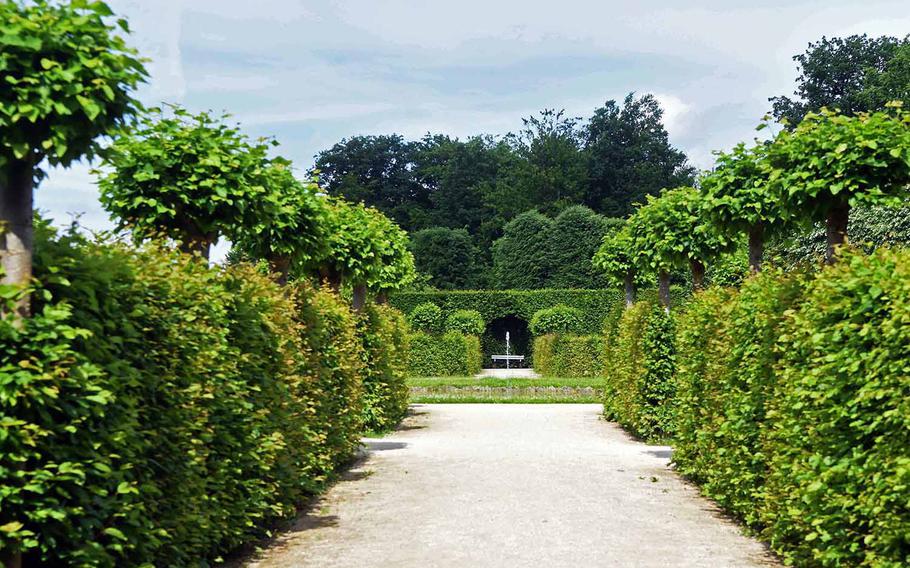 A fountain at one of the gardens of the Bayreuth Hermitage.