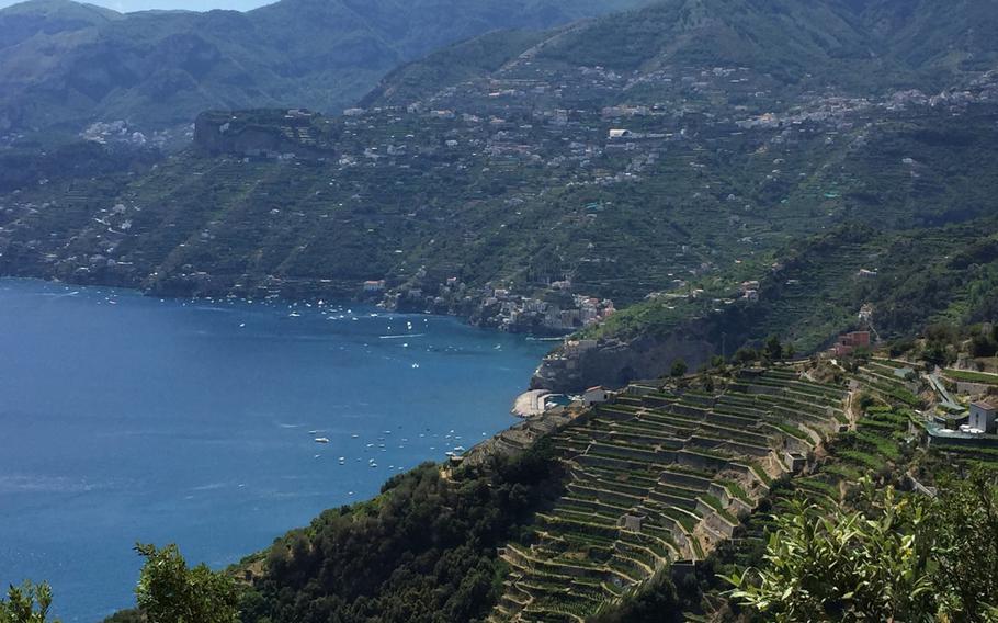 The views become more spectacular as you hike to Santuario dell'Avvocata in Maiori, Italy.