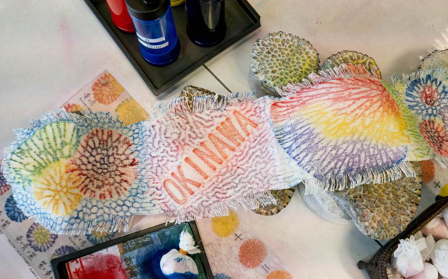Shuri Ryusen, a dye workshop, cafe and art gallery, is open to the public on land where a gate to the Ryukyu Kingdom once stood on Okinawa.