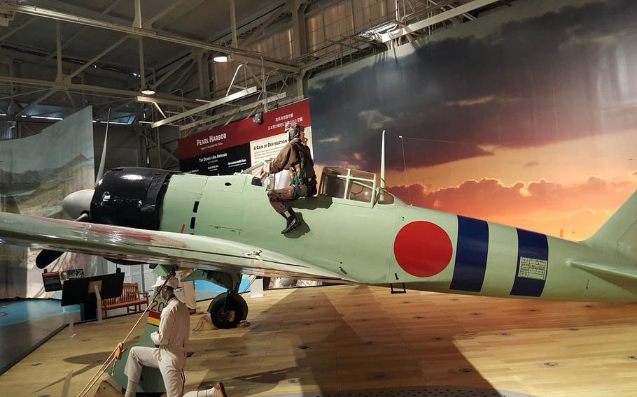 A 1940 Japanese Zero fighter, the most advanced carrier plane in the world at the dawn of World War II, is on display at the Pacific Aviation Museum in Hawaii.