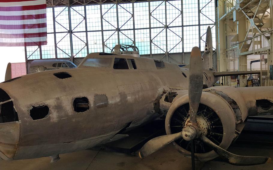 In 1942, this B-17E Flying Fortress crash landed in a swamp in New Guinea, where it rested in the muck for more than six decades. Dubbed the Swamp Ghost by Australian aviators, the plane was dissembled and helicoptered out of the remote area about 15 years ago, eventually finding a home at the Pacific Aviation Museum for restoration work about three years ago.