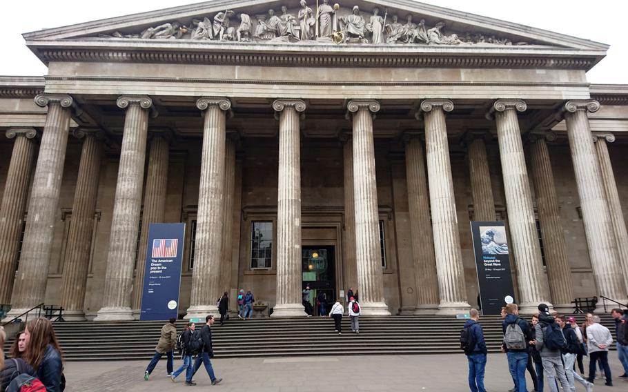 Admission is free to the British Museum, which is located in the Bloomsbury area of London.