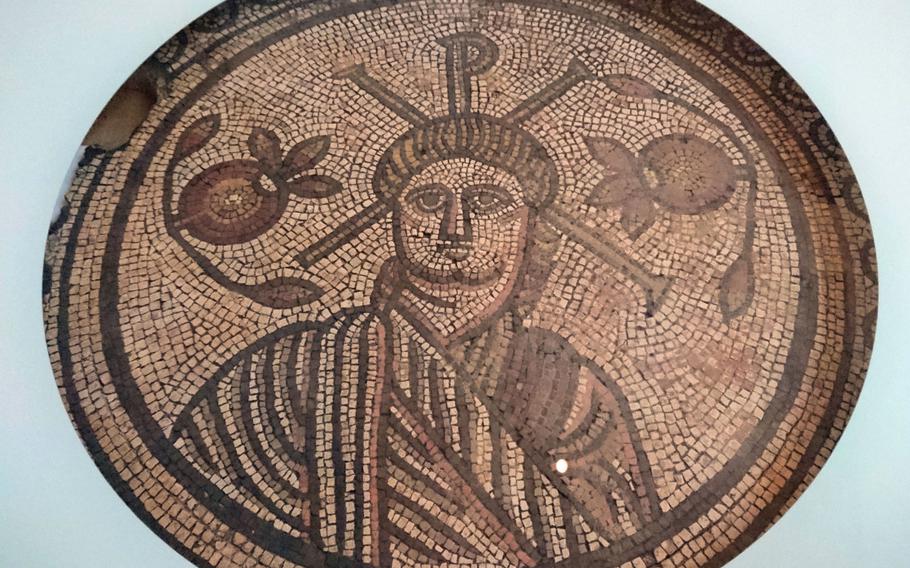 The British Museum holds the earliest known depiction of Christ, a fourth-century mosaic floor roundel. It is one of the most important early remains from the Roman Empire.