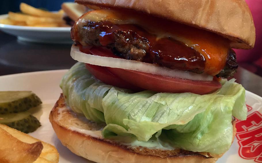 Nearly every burger on Brozers' menu  is topped with a squeeze of house barbeque sauce, which provides a subtle, smoky tang and the perfect finishing touch.