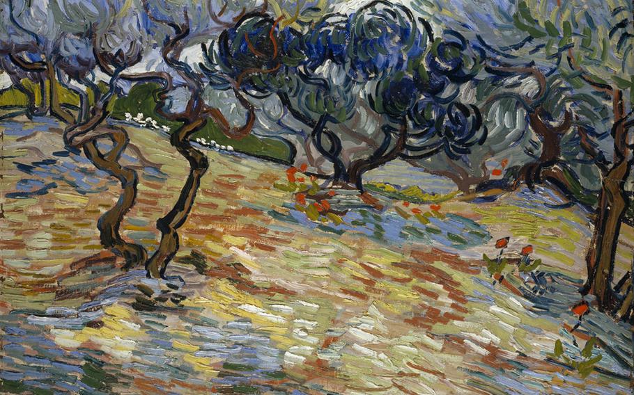 Van Gogh painted "Olive Trees" in 1889.  