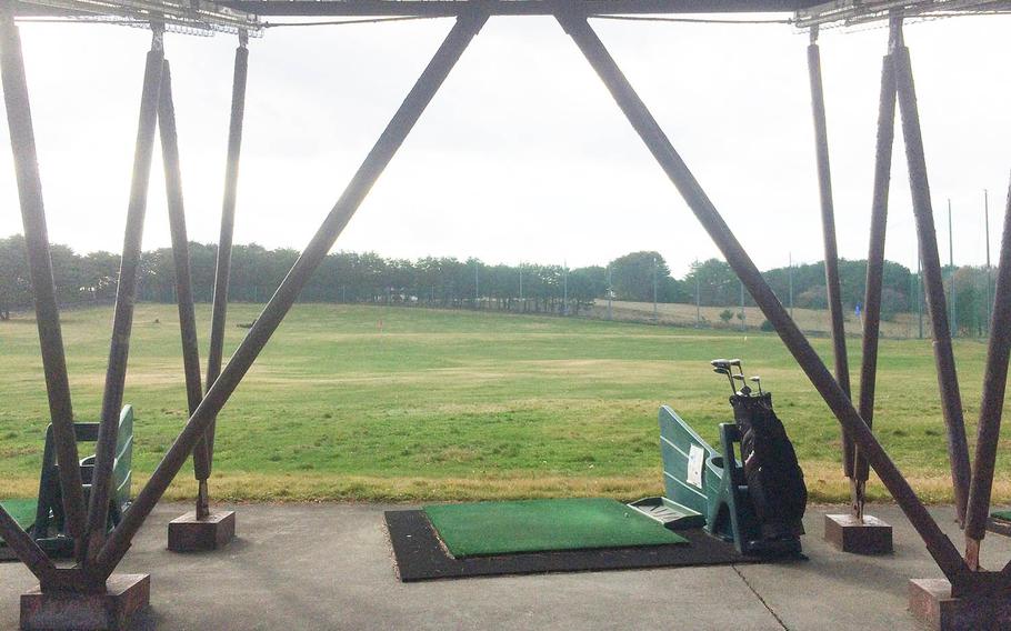 Gosser Golf Course at Misawa Air Base, Japan, includes a driving range with covered hitting bays.