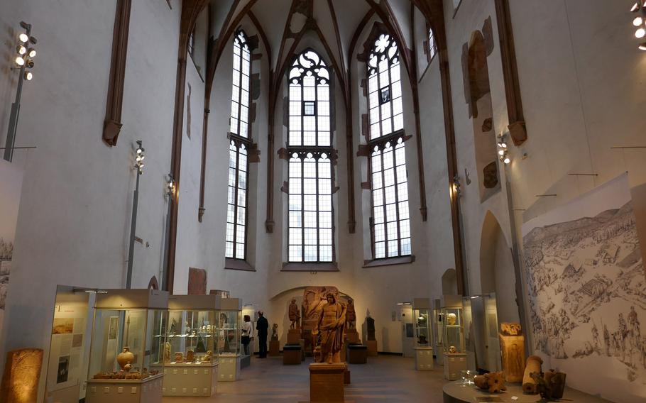 The Roman collection of the Archaeological Museum is housed in the old church of the former Carmelite monastery in Frankfurt, Germany.
