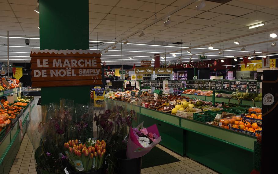 An ample produce section awaits shoppers at Simply Market, a grocery store in Spicheren, France.

Jennifer H. Svan/Stars and Stripes